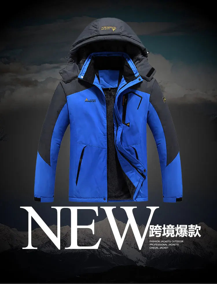 Winter Fashion Ski Snowboard Jacket Women Thermal Fleece Waterproof Fish Casual Work Rain Jacket Coat Windbreaker Parka