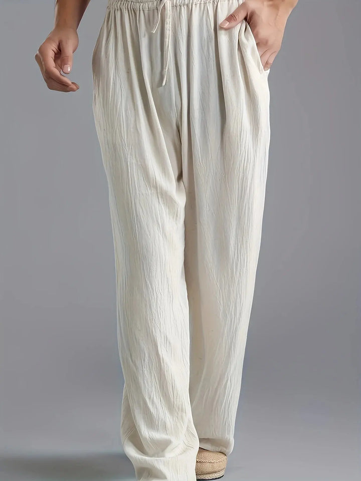 Men's plus-size slacks linen breathable sweatpants Halalzen UK