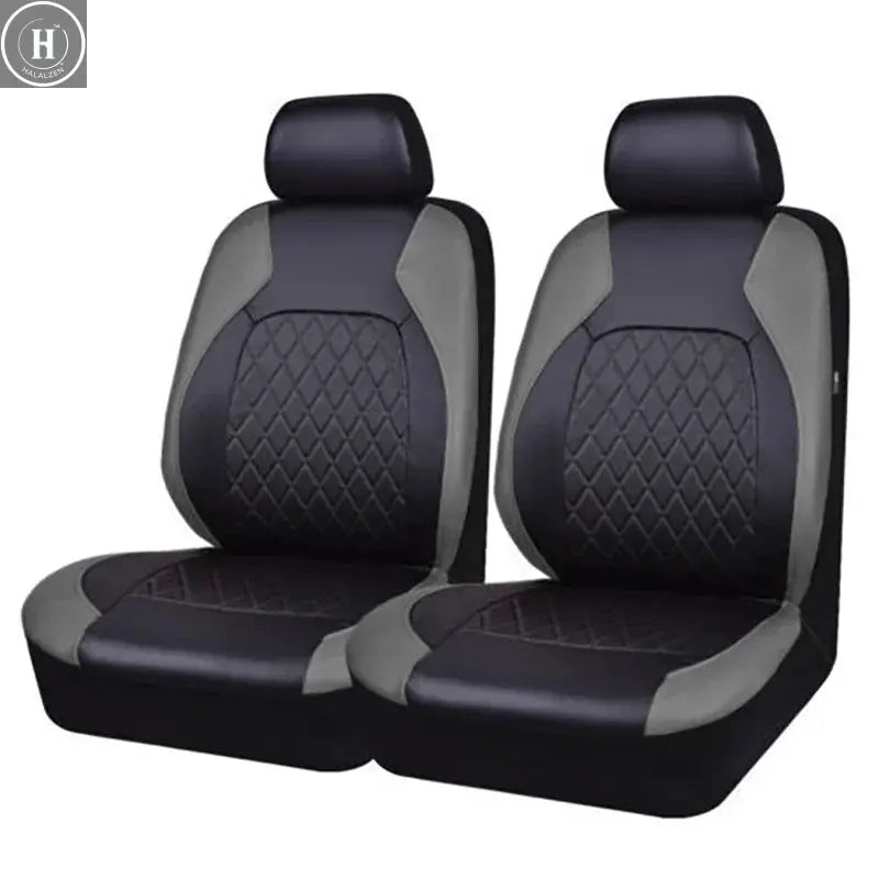 PU Leather Car Seat Covers Airbag Compatible Car Interior Accessories Front/ Rear/ Full Set Cover Cushion Universal Fit Most HALALZEN