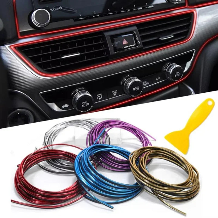Car Moulding Decoration Flexible Strips Interior Auto Mouldings Car Cover Trim Dashboard Door Edgein Car-styling