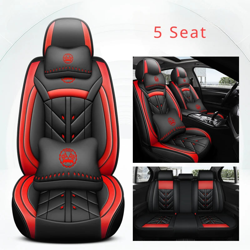 Universal Car Seat Cover for NISSAN All Models Qashqai Juke Leaf Armada Altima Cube Dualis Tiida Bluebird Accessories Interior