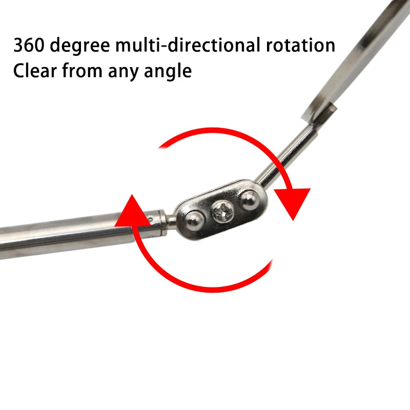 Detection folding mirror 360 degree rotating reflector universal auto repair tool accessory  telescopic bottom inspection mirror