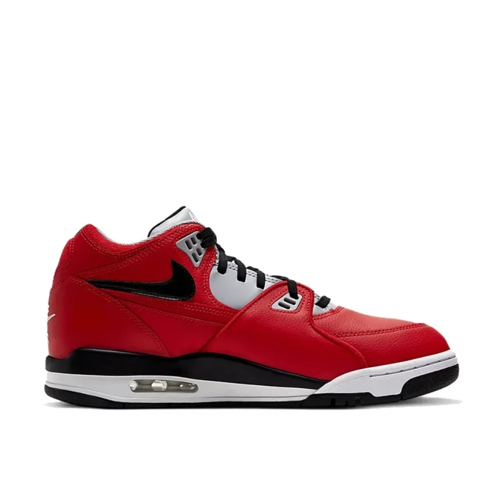 NIKE Original Flight Legacy comfortable and versatile men's mid-top retro basketball shoes red and white