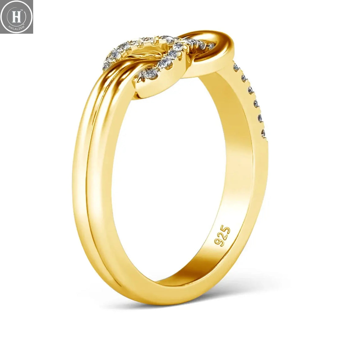 Kirin Palace 750 18K 14K Rose Gold Moissanite Ring for Women D VVS Solitaire Matching Wedding Diamond Band Engagement Christmas HALALZEN