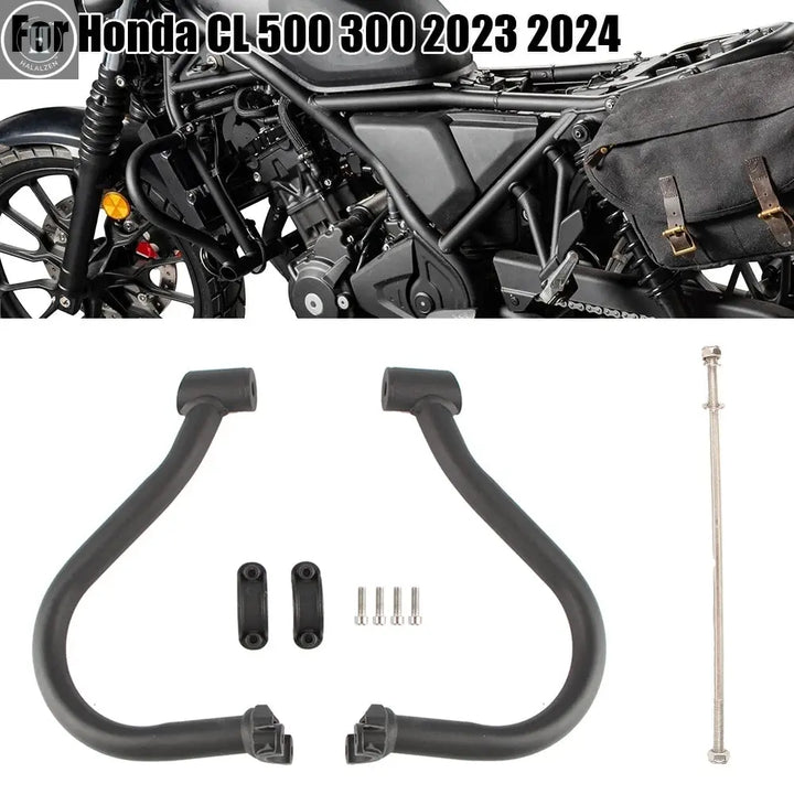 For Honda CL 300 500 2023 2024 CL300 CL500 Motorcycle Highway Crash Bar Engine Guard Protector Frame Bumper Falling Protection HALALZEN