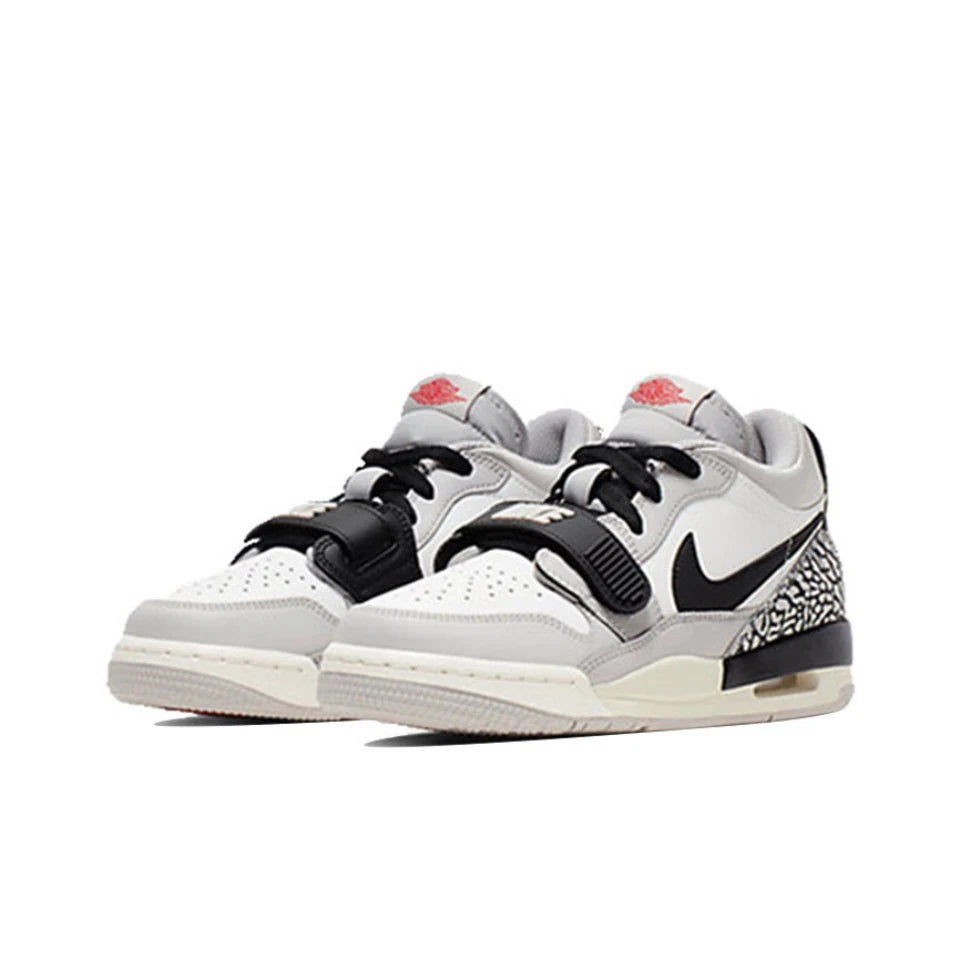 Original Air Jordan Legacy 312 Low 'White Cement' GS Size For Women Retro Classic Casual Street Basketball Shoes