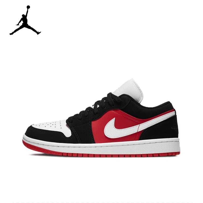 Original Air Jordan 1 Low "Wolf Grey" For Women's and Men's Unisex Trend Retro Low-Top Retro Classic Basketball Shoes