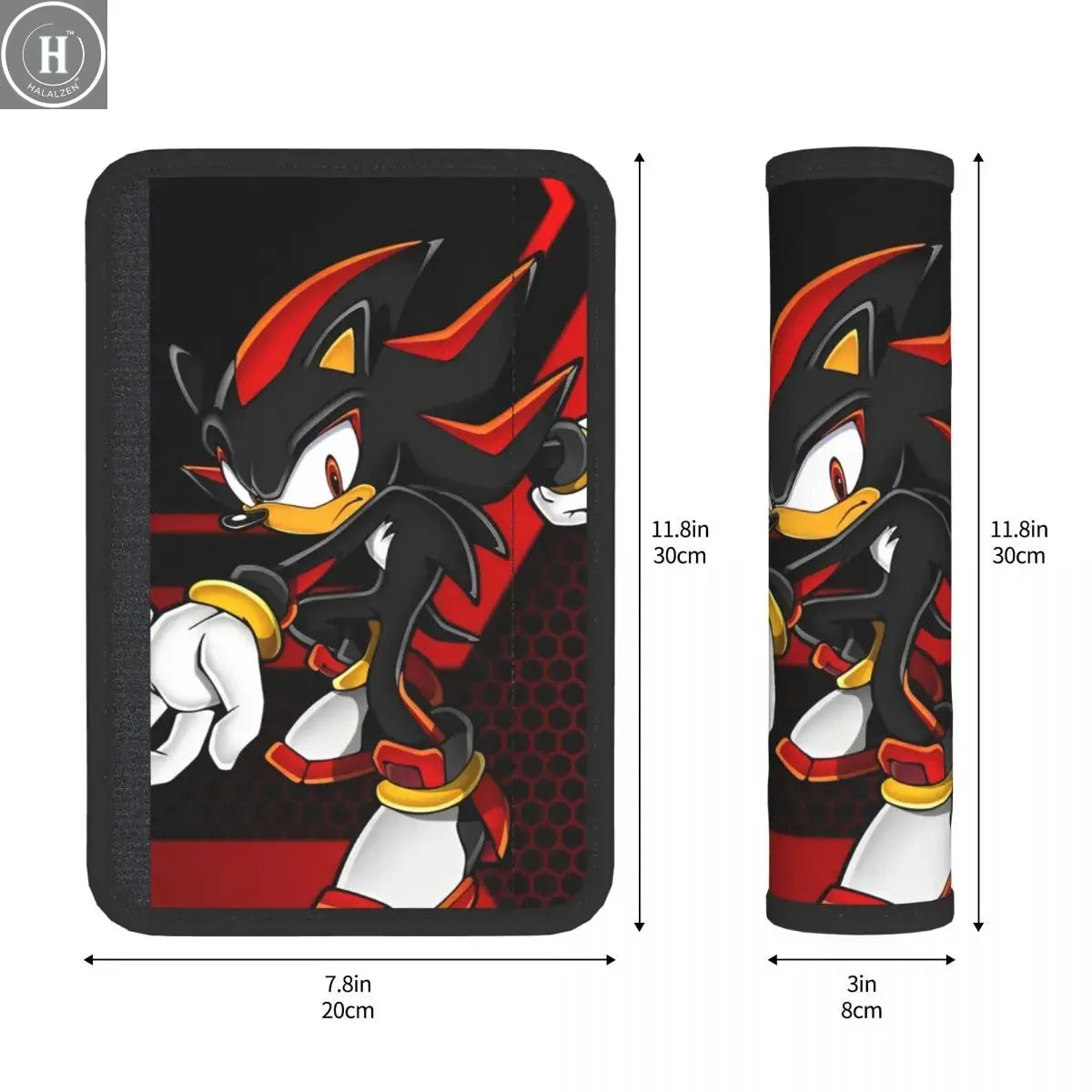 Shadow The Hedgehog Soft Auto Seat Belt Cover for a More Comfortable Driving 2 PCS Seatbelt Shoulder Pad For Cars HALALZEN