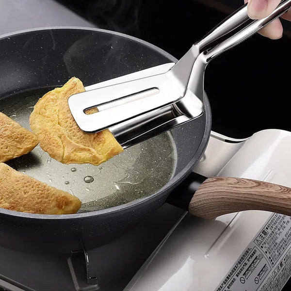 Household Frying Shovel Pancake Fried Fish Shovel Pizza Steak Clip Barbecue Grilling Tong Kitchen Clamp Cooking Tool Halalzen