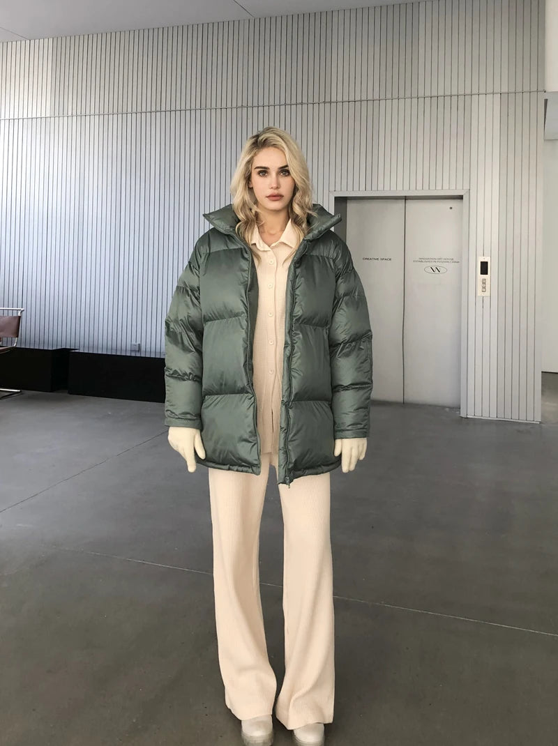 Thick Warm Fluff Parka For Women, Female Winter Jacket, Stylish Coat, Waterproof Outerware, New, Hot, 2024