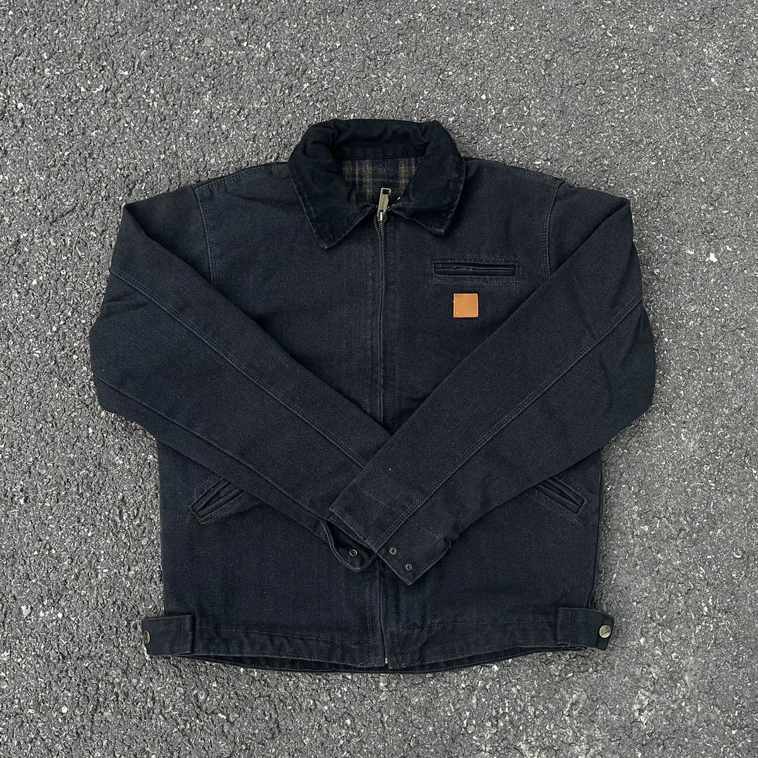 J97 Detroit American Vintage Washed Denim Tooling Jacket Canvas Jacket