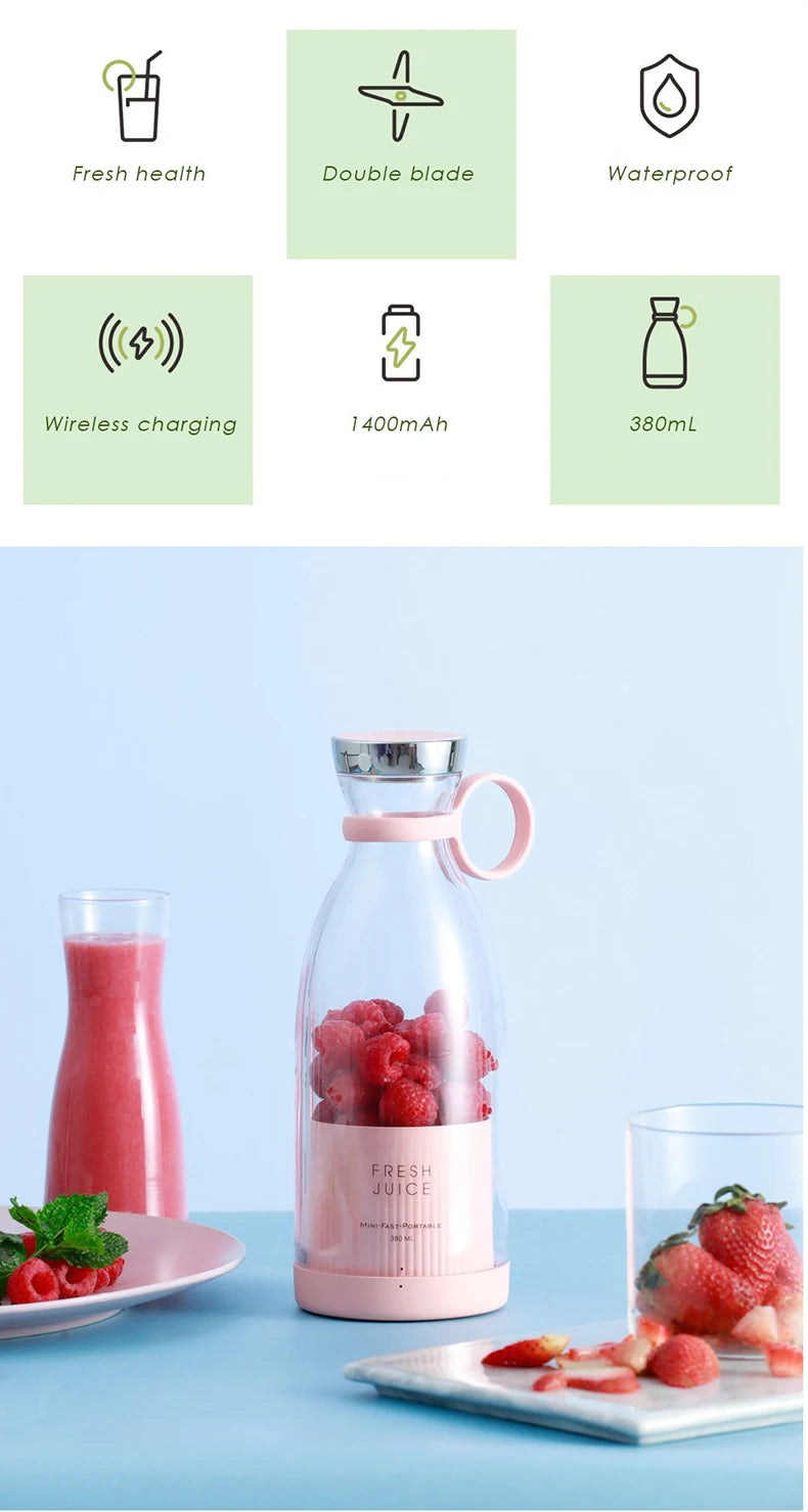 Mini Portable Electric Juicer Blender