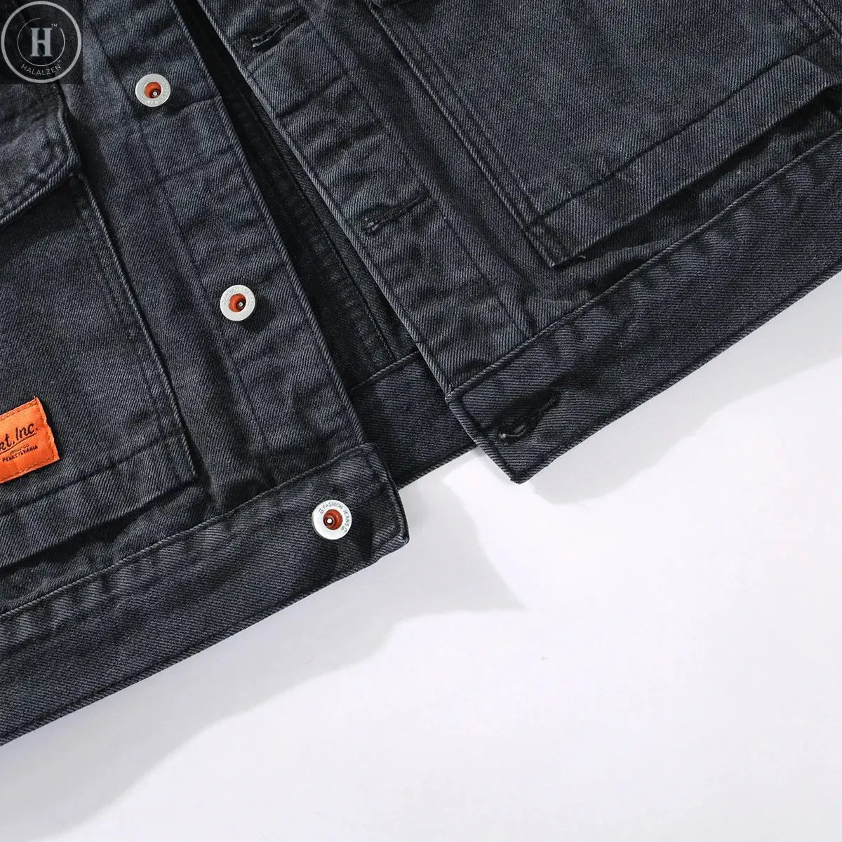 Autumn and Spring Fashion Trend Outdoor Sports Vintage Workwear Denim Jacket Men's Casual Loose Plus Size High Quality Outerwear HALALZEN