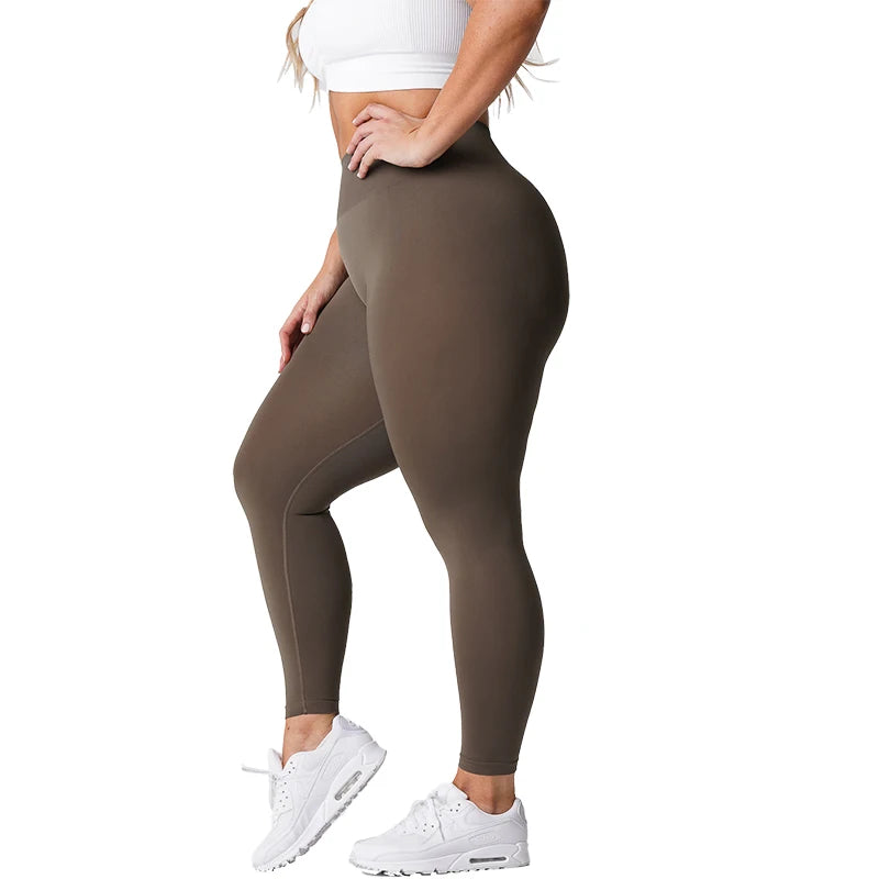 NVGTN Solid Seamless Leggings Women Soft Workout Tights Fitness Outfits Yoga Pants High Waisted Gym Wear Spandex Leggings