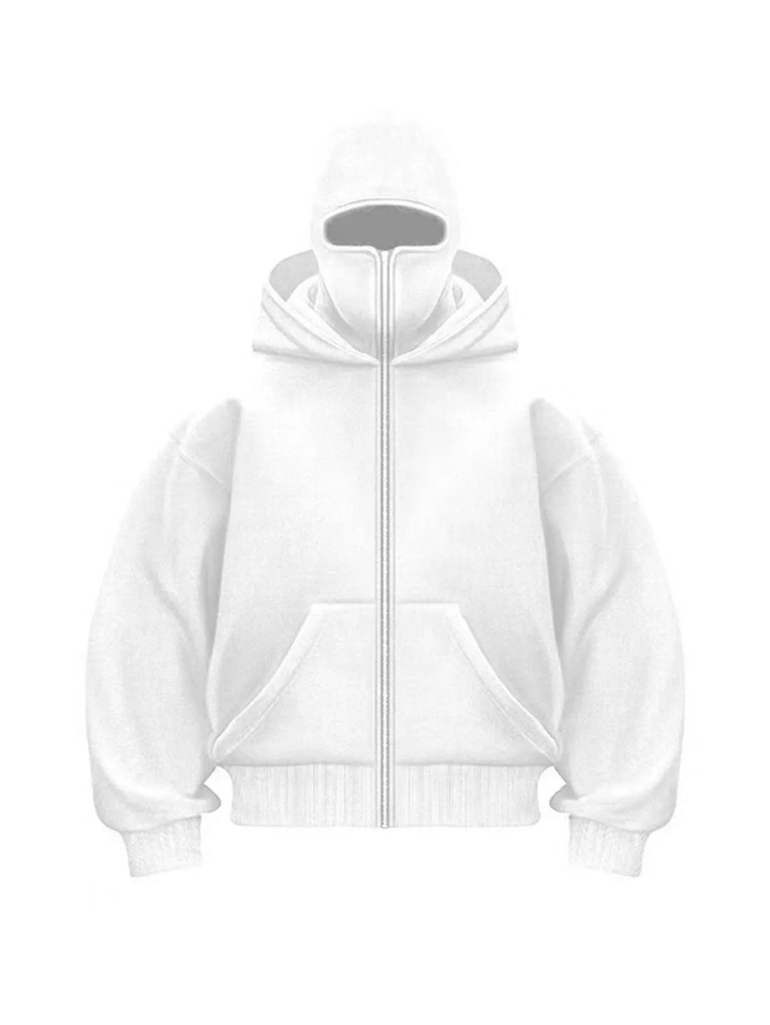 2025 Autumn/Winter New Men's and Women's Double Hats with Velvet Hoodie Coat Zipper Windproof and Warm Couple Hip Hop Sports Top