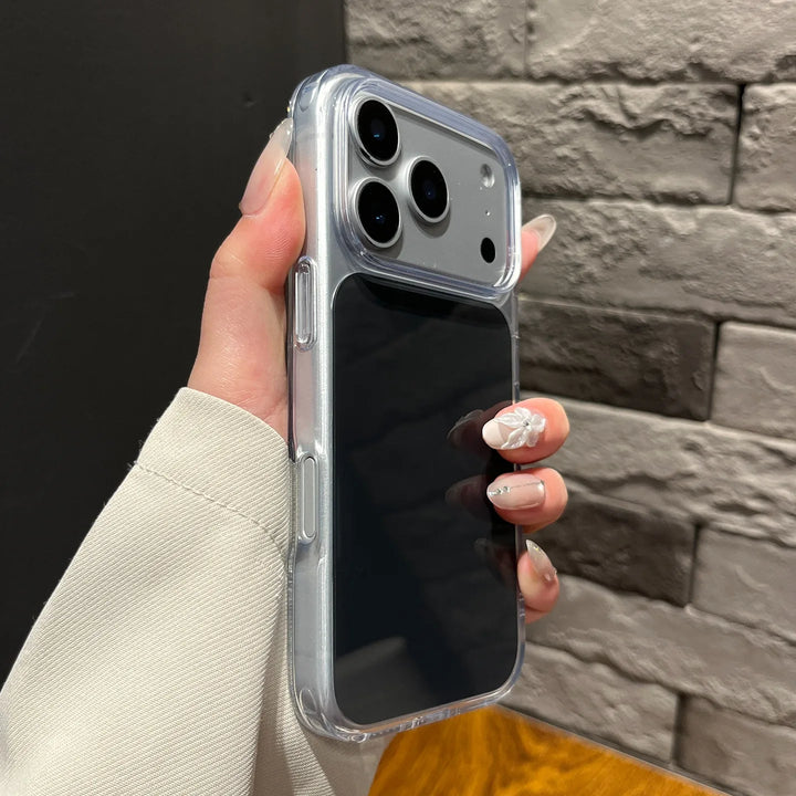 Fashion Color Block Transparent Edge Phone Case For iPhone 15 16 17 Pro Max 17Air TPU Shockproof Armor Shell for 17pro 16proMax