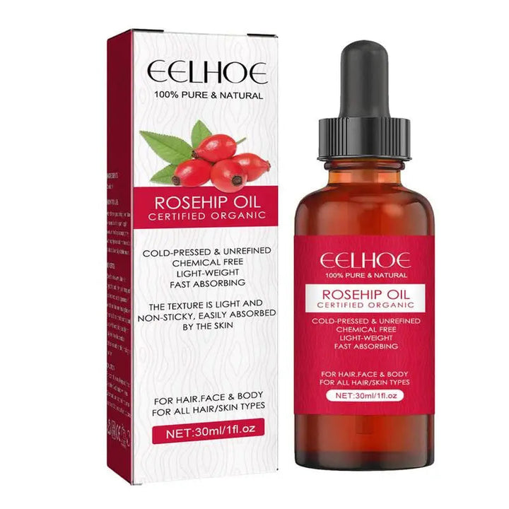 Rosehip Oil for Face & Skin Organic Rosehip Seed Oil for Gua Sha Massage Pure Cold Pressed Rose Hip Oil for Acne Scars HALALZEN