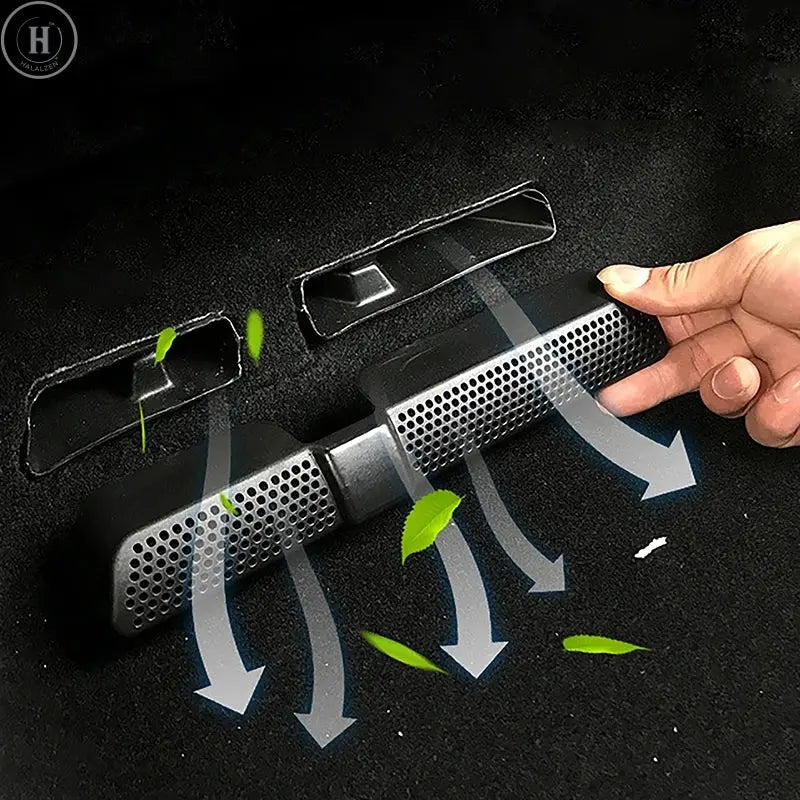 2pcs for SEAT Ateca Tarraco Koraq Kodiaq Under Front Seat Rear Footwell Air Duct Outlet Vent Grille Cover HALALZEN