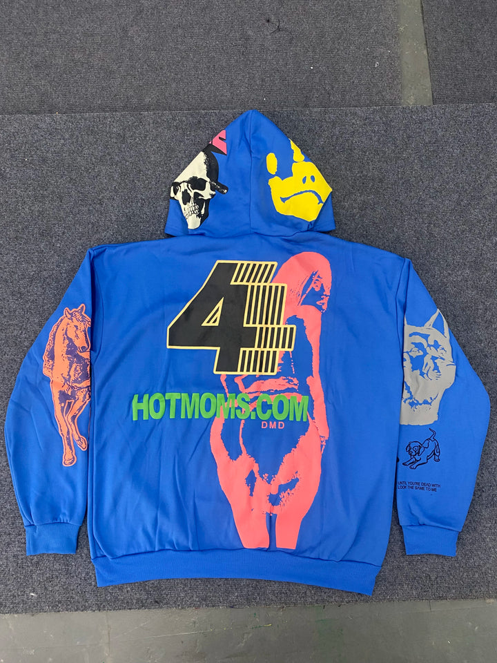 Personalized graffiti hoodie sweatshirt pullover loose and versatile couple style aesthetic clothing street style