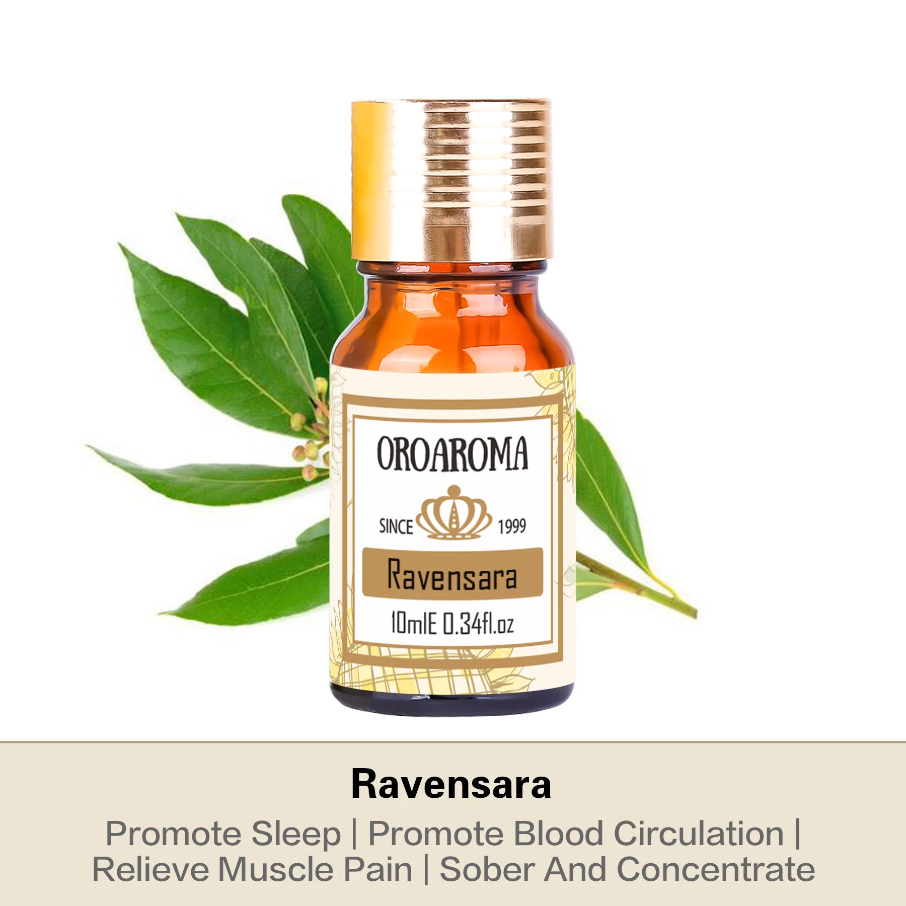 Oroaroma Ravensara Essential Oil - Natural Aroma For Body Care, Perfect For Aromatherapy And Spa ZZ