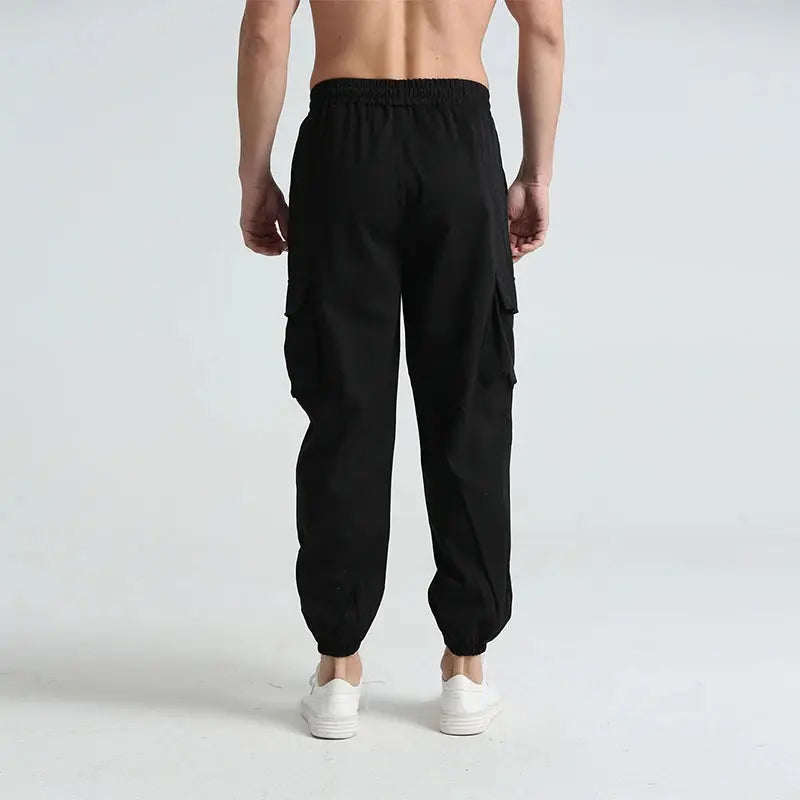 Men s Outdoor Hiking Cargo Pants Lightweight Quick Dry Breathable Trousers with Adjustable Waistband and Pockets Halalzen UK