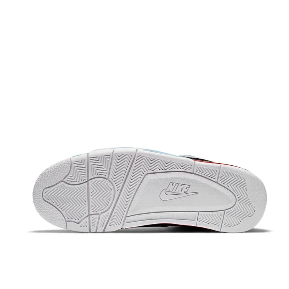 NIKE Original Flight Legacy comfortable and versatile men's mid-top retro basketball shoes red and white