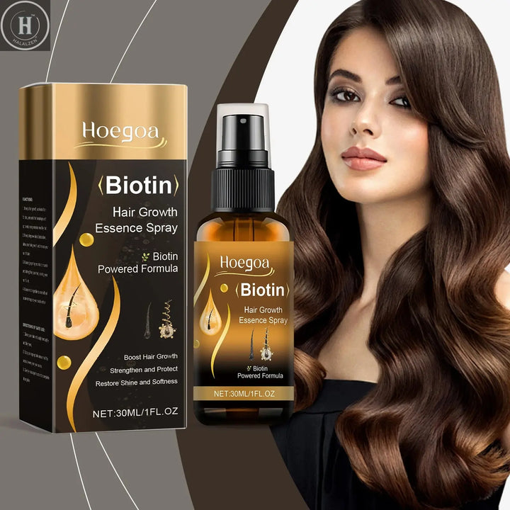 Ginger Oil For Hair Growth Serum Repair Damaged Hair Improve Hair Thinning Frizziness Reduce Split End Hair Loss Treatment Spray HALALZEN