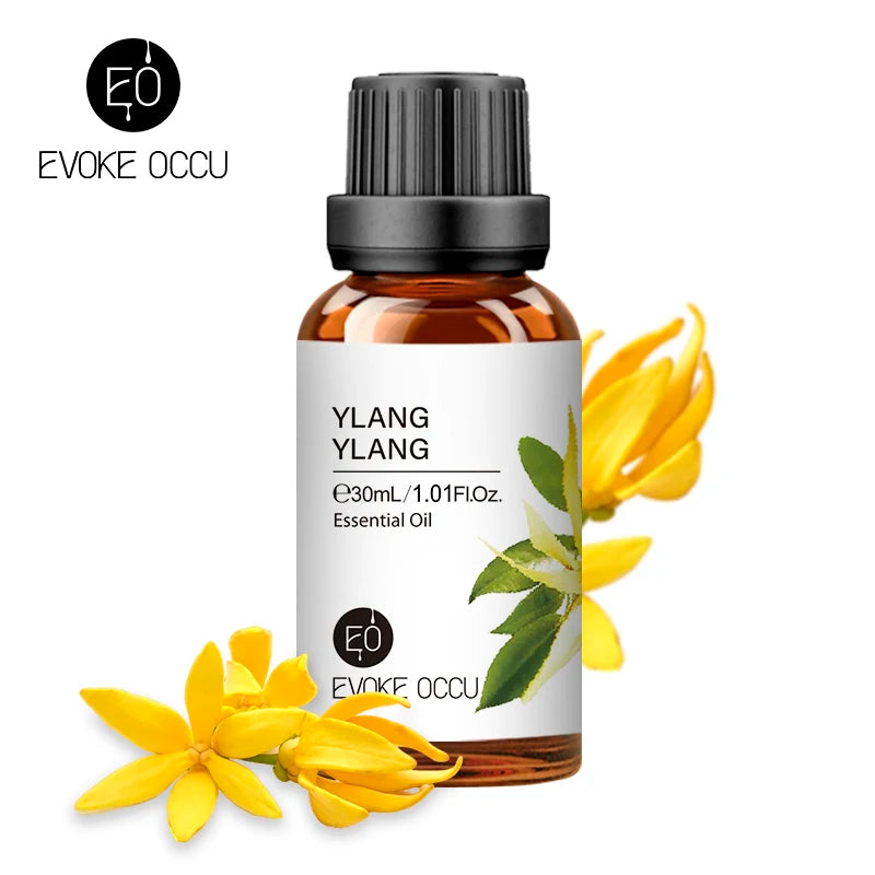 30ML Pure Jasmine Rose Mint Lavender Vanilla Essential Oil for Diffuser, Humidifier, Massage, Skin Hair Care, Soap Candle Making HALALZEN