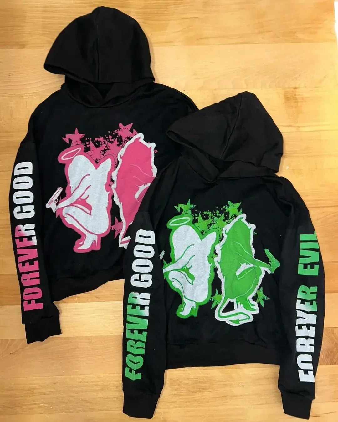 Harajuku Drolandmiller Hoodies Women Goth Streetwear Tops Gothic Grunge Couples Sweatshirt Oversized Hoodie Y2k Clothes