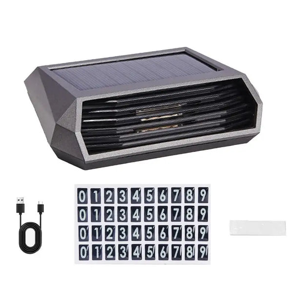 Solar Portable Car Air Purifier Freshener With HEPA Filter Negative Ion Generator Odor Removal Smoke Car Accessiories