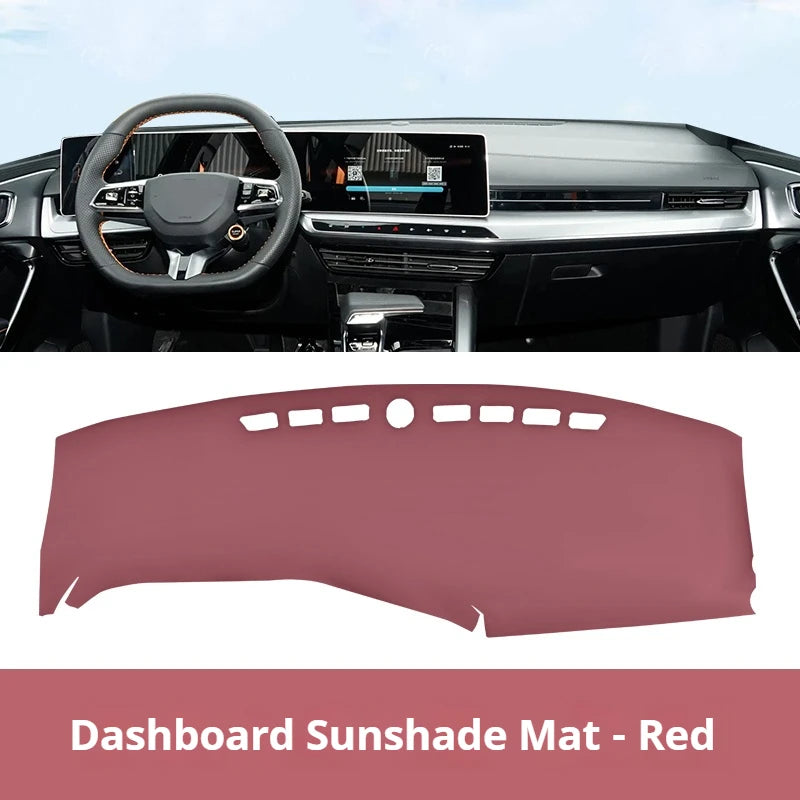 For MG ONE Leather Car Dashboard Sun Shade Mat Instrument Desk Non-slip Cover leather Accessories Interior Mouldings