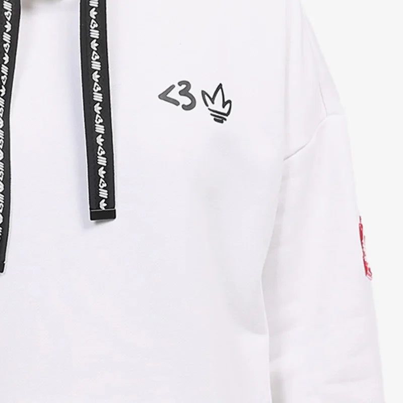 Adidas Original Three Stripes Women's Casual Hoodie Sweatshirt H39033