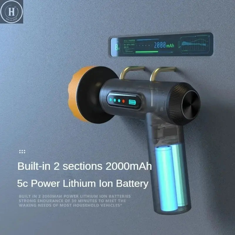 Car Polisher Handheld Wireless Polisher Car Polishing Waxing Machine Power Tool for Car Cleanig Waxing Repair Car Accessories HALALZEN