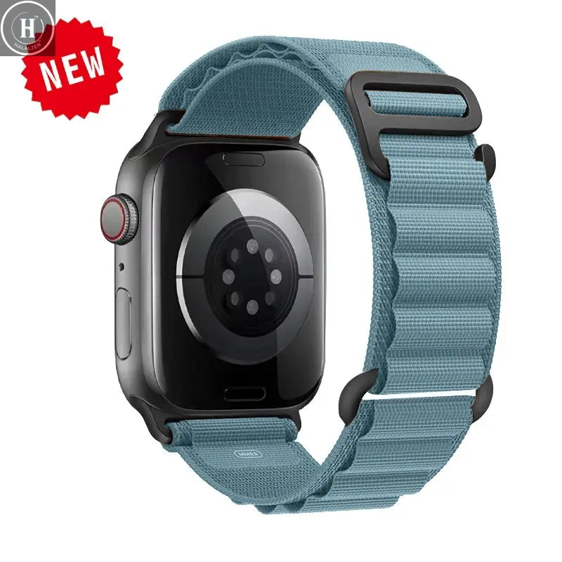 for Apple watch Straps 45mm 46mm 49mm 42mm iwatch Band 44mm 40mm Nylon Alpine bracelet correa Series 10 9 8 7 6 11 SE Ultra 2 3 HALALZEN