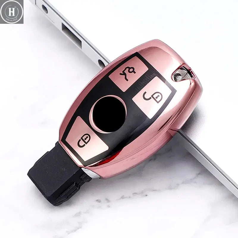 2/3 Buttons For Mercedes Benz A B G R Class GLA GLK W176 W204 W251 W463 Soft TPU Car Remote Key Case Cover Fob Accessories HALALZEN