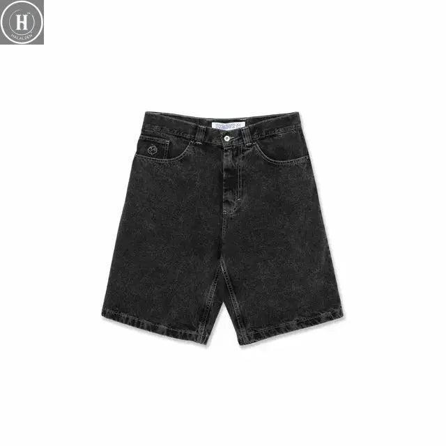 Streetwear Polar Big Boy orts Y2K Hip Hop Cartoon Print Five-Quarter Length Men's Jeans Pants for Autumn Season HALALZEN