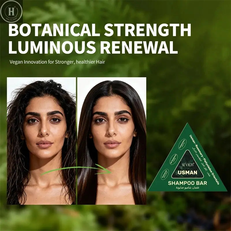 120g Usman Grass Soap For Hair Growth Volumizing Smoothing Bars Strengthening Thickening Hair Care Shampoo for All Hair Types HALALZEN