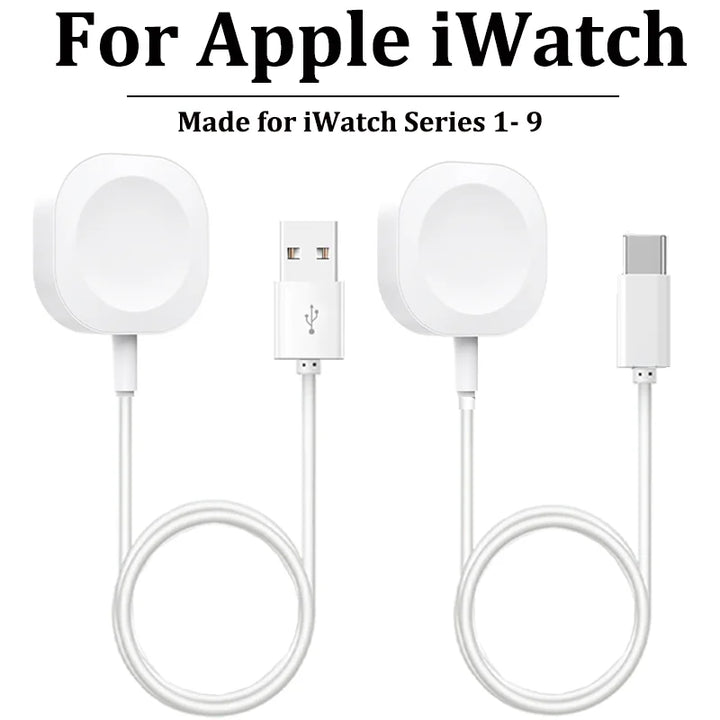 New Magnetic Wireless Charger for Apple Watch Series 9 8 7 6 5 4 SE Fast Charging Cable USB Type C for iWatch Series 6 3 5 3 2 1