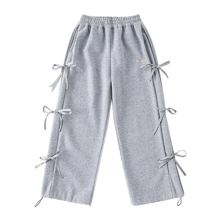 Girls Outfits Size 5 Children's Girls Spring Jogging Bottoms Fashion Plain Bow Sweatpants With Wide Toddler Girls Snow Pants 5t