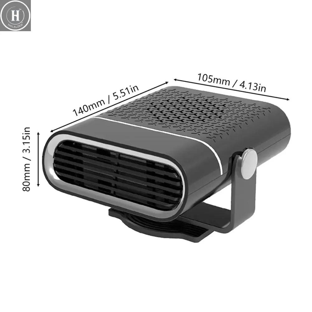 12V/24V Electric Car Heater Fan Fast Heating Window Windshield Defogging Defrosting Heater Non-slip Base Auto Accessories HALALZEN