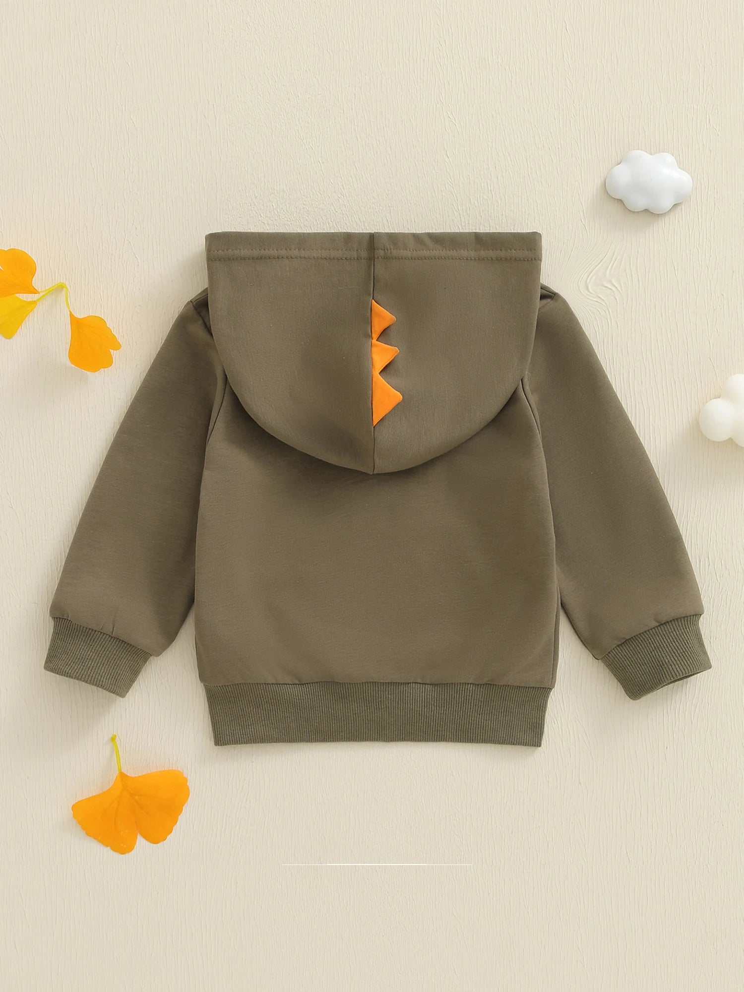 Cute Infant Winter Parka with Fleece Lining Bear Pattern Button Down Hooded Puffer Jacket for Baby Boys and Girls