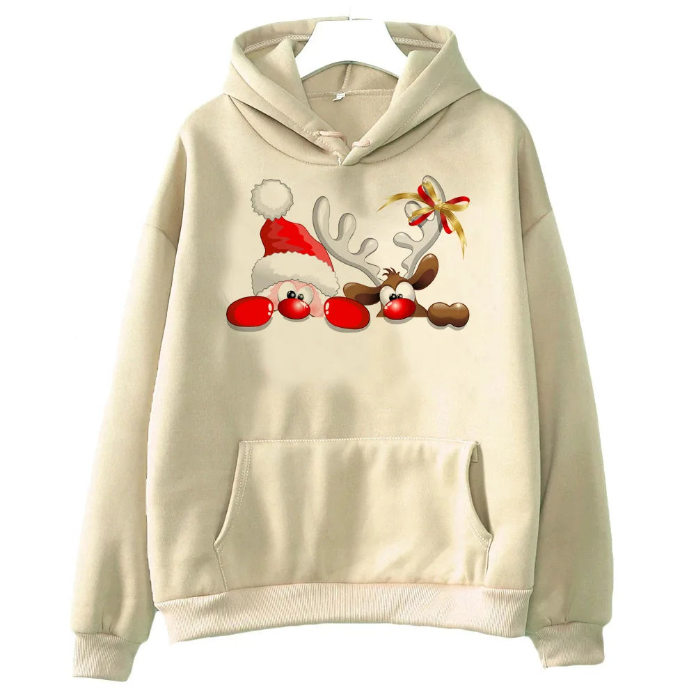 Christmas hoodie Y2K anime soft fabric winter female tracksuits comfortable printed design pattern