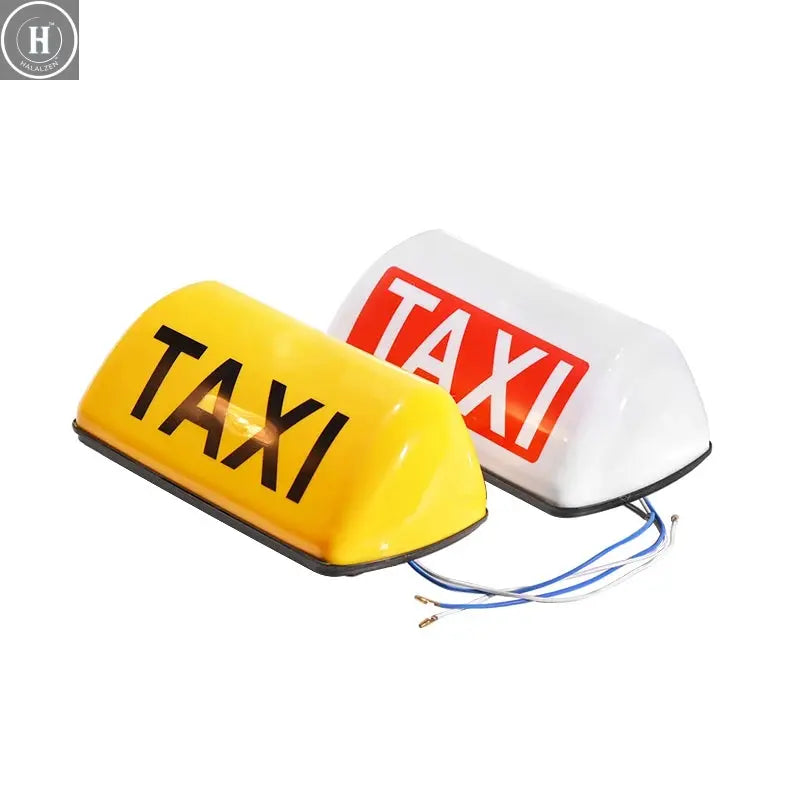 12V DC Taxi light Suction Magnet Roof Waterproof Top Sign Magnetic imeter Cab Lamp Light Signal Lamp Roof Top Sign Light TAXI HALALZEN