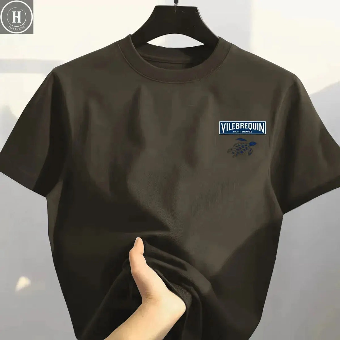 2025 Summer Trend Turtle High Quality 100% Cotton Breathable Comfortable T-shirt Outdoor Men's Tops Casual Fashion Streetwear HALALZEN