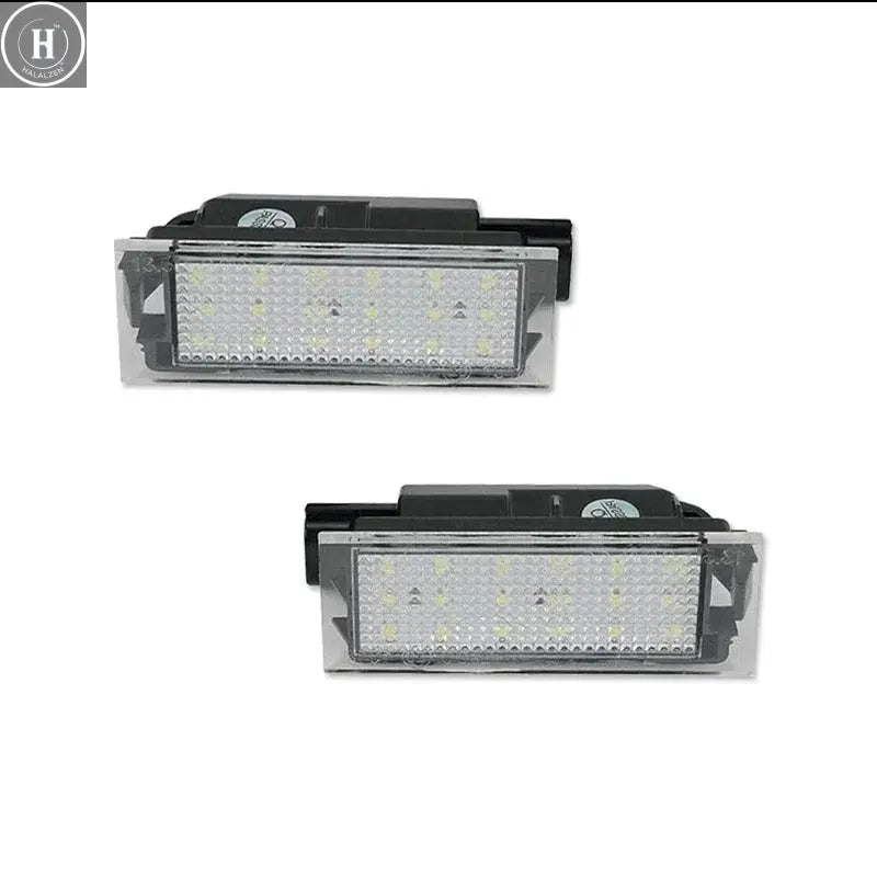 Car LED License Plate Lights For Renault Clio MK 3 4 Espace Duster Laguna Logan Master Megane MK 2 3 Trafic Twingo Twizy Wind HALALZEN