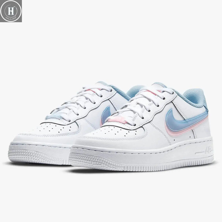 Nike genuine AIR FORCE 1 LV8 (GS) children's fashionable sports shoes CW1574-100 HALALZEN