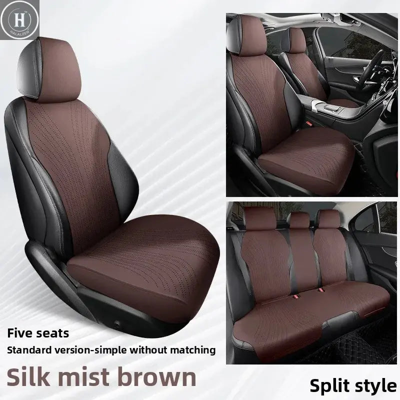 Universal All Seasons Car Seat Cover Breathable Suede Seat Anti-slip Protective Cushions Luxury Car Ultra Thin Suede Seat Cover HALALZEN