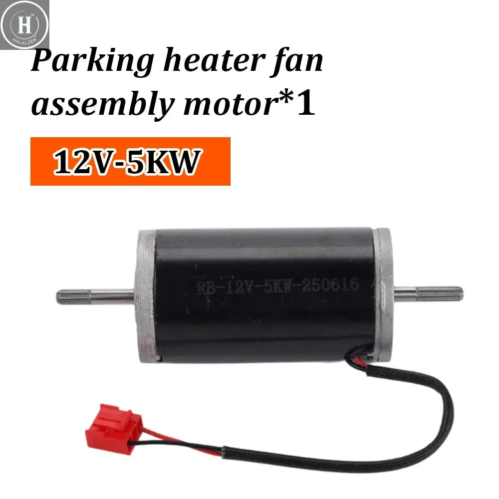 12V 5Kw Motor Red Plug Parking Heater Fan Assembly Motor Is Suitable for Car Heater Accessories HALALZEN