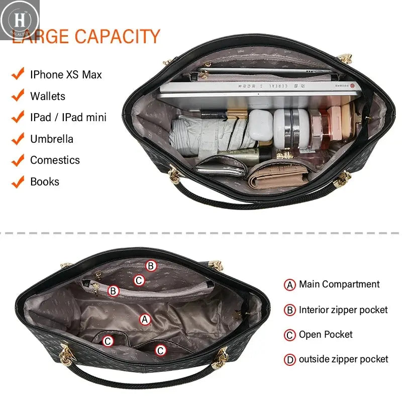 FOXER Brand Genuine Leather Handbag Winter Women Original Design Shoulder Bag Luxury Tote Large Capacity Lady Bag Chrismas Gift HALALZEN