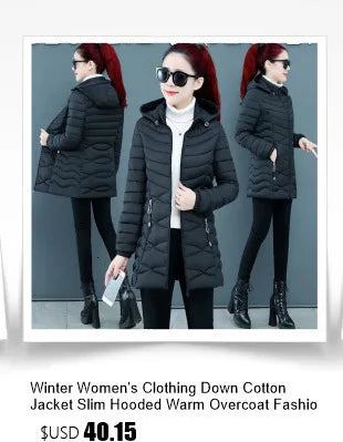 2024 new Winter Long Parkas Waterproof Down Cotton Padded Jacket Women Fashion Hooded Thick Warm Snow Coat Female Outerwear T546